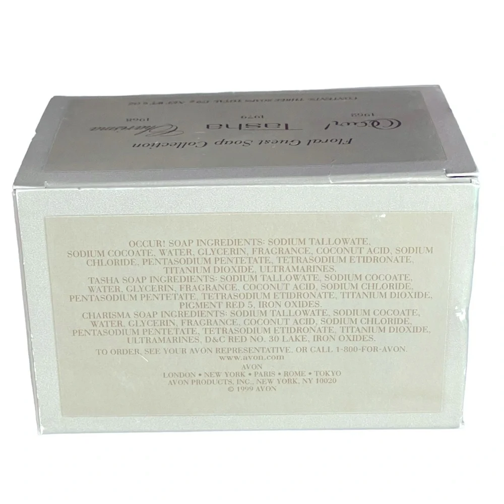 AVON Soap Floral Occur Tasha Charisma Guest Collection Vintage